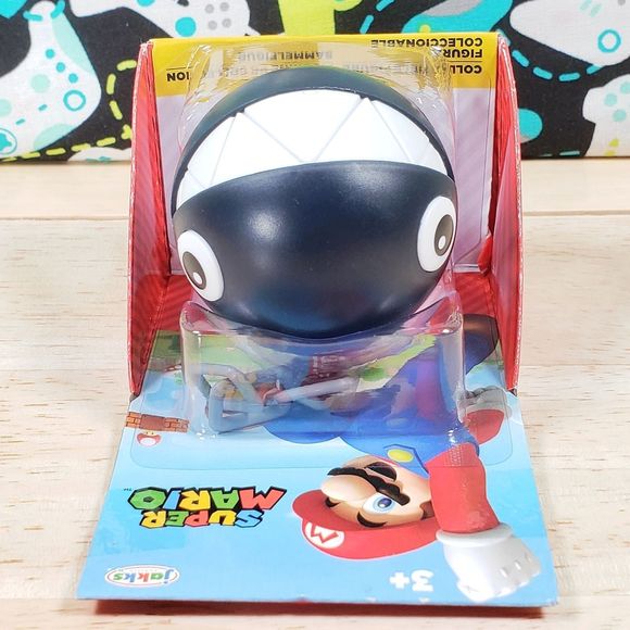 Jakks Pacific Super Mario Chain Chomp 2.5" Collectible Figure World of Nintendo - Picture 8 of 8